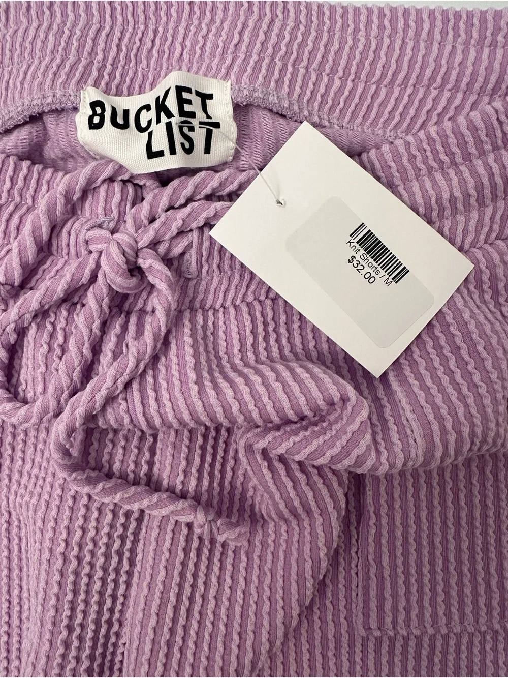 Women’s Bucket List Purple Textured Shorts Size M